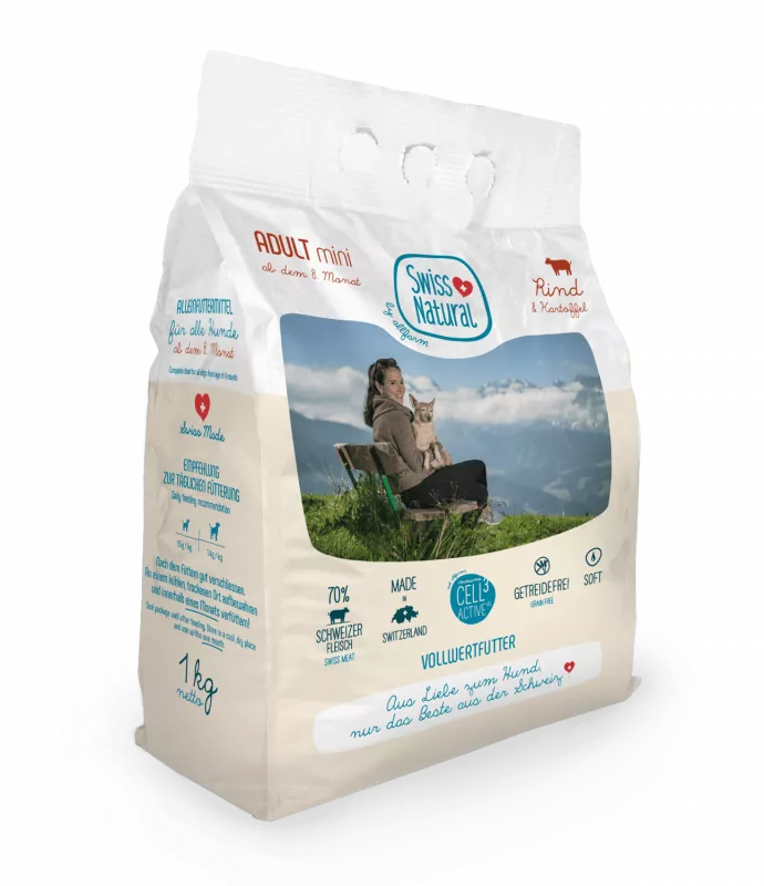 SwissNatural Soft Adult Rind & Kartoffel1kg mini